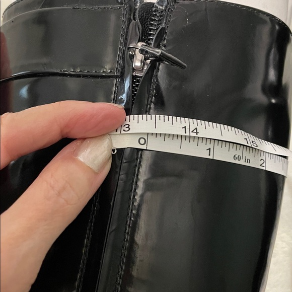 Alberta Ferrttetti Black Patent Leather Boots - Picture 11 of 16